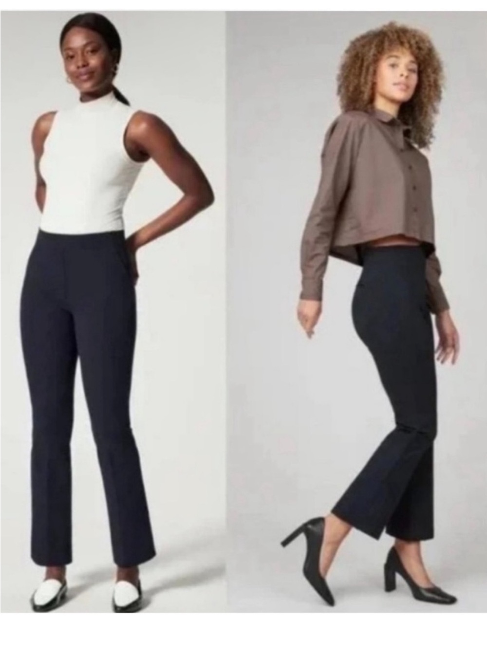 Spanx Classic Polished Kick Flare Black Pants Tall Size XL - Picture 2 of 12